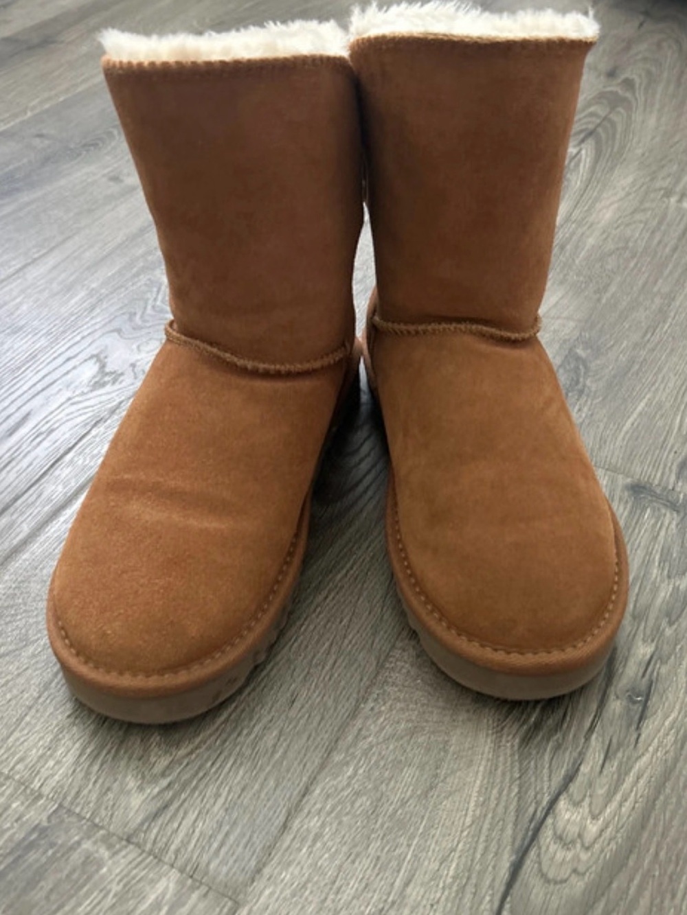 Style & Co. Chestnut Brown Shearling-Lined Winter Boots